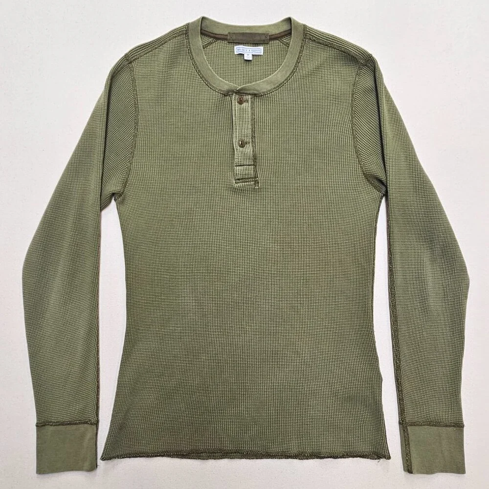 Wallace & Barnes Waffle Knit Henley M